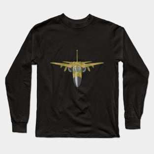 Military Stealth Jet Fighter Plane Long Sleeve T-Shirt